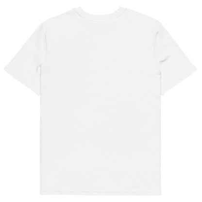Back view of Âme Atelier embroidered t-shirt in white
