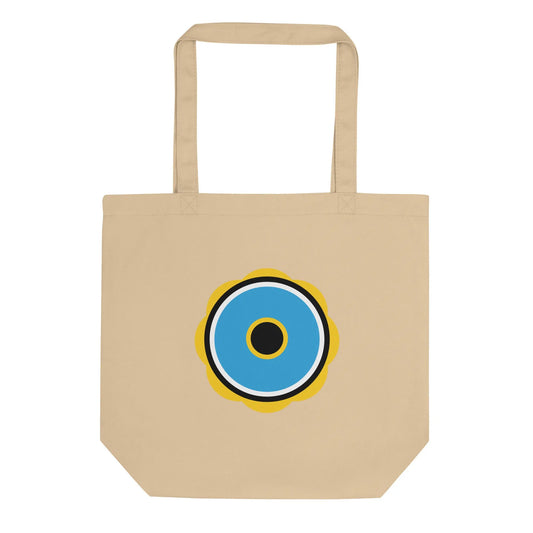 Lucky Eye tote bag - oyster - Âme Atelier