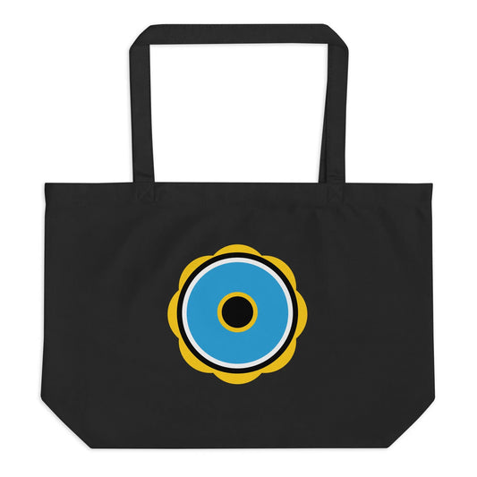 Lucky Eye large tote bag - black - Âme Atelier