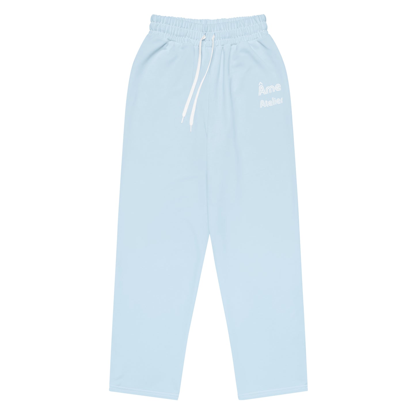 Front view of Le Cosy pants in frozen blue