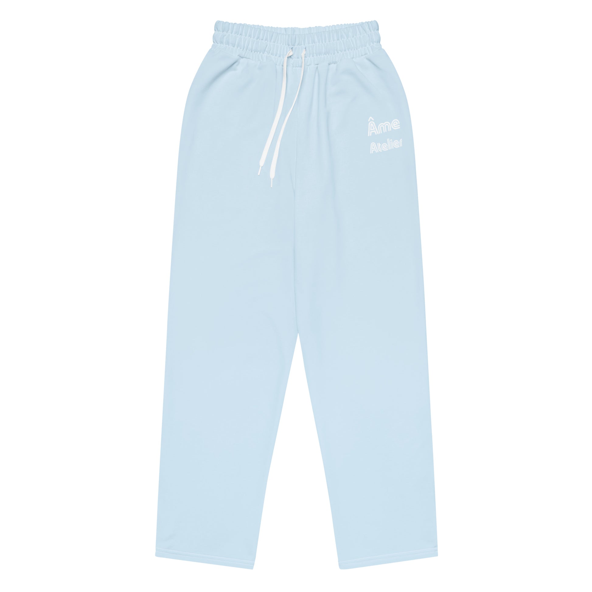 Front view of Le Cosy pants in frozen blue
