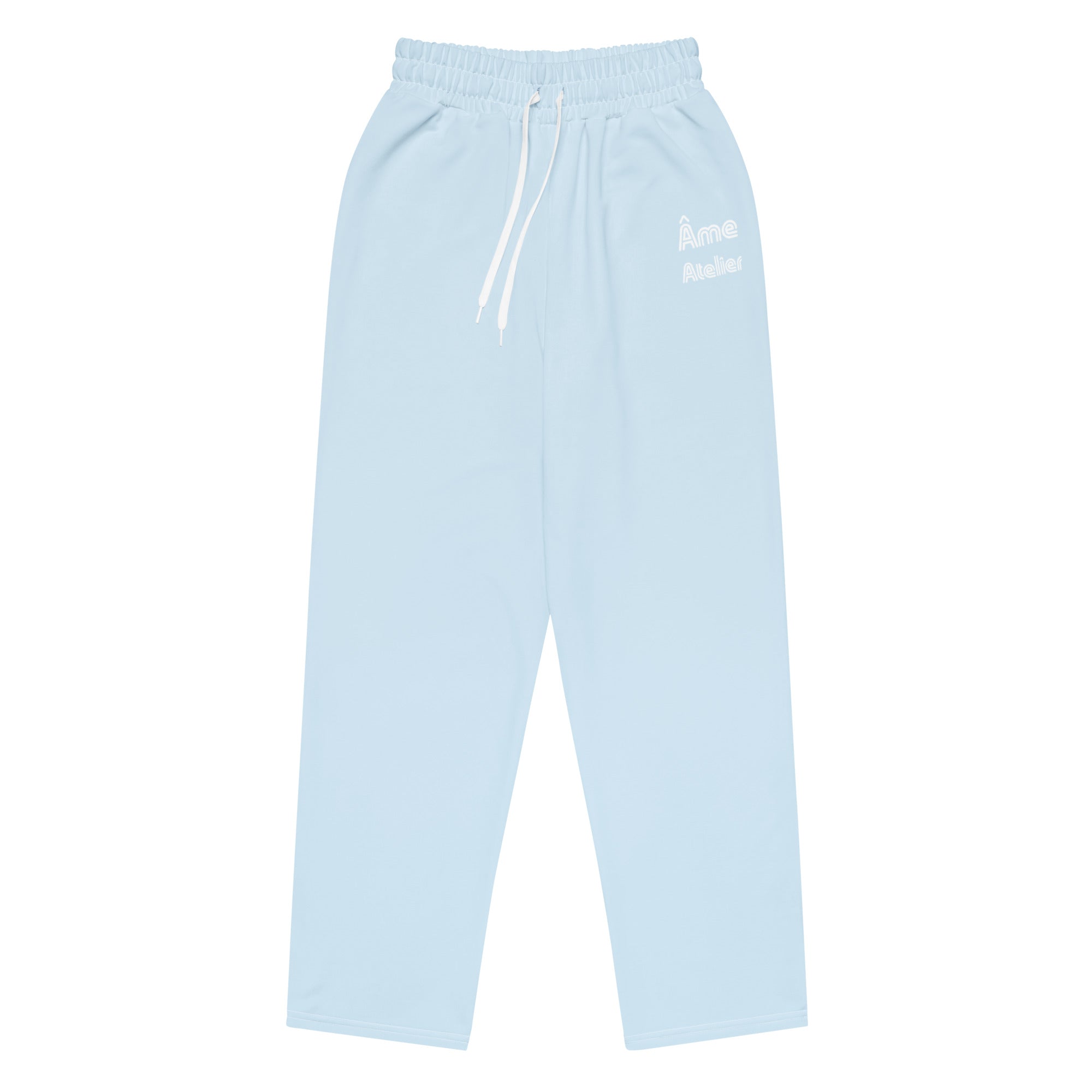 Front view of Le Cosy pants in frozen blue