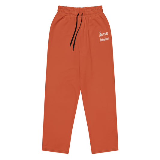 Front view of Le Cosy pants in terracotta