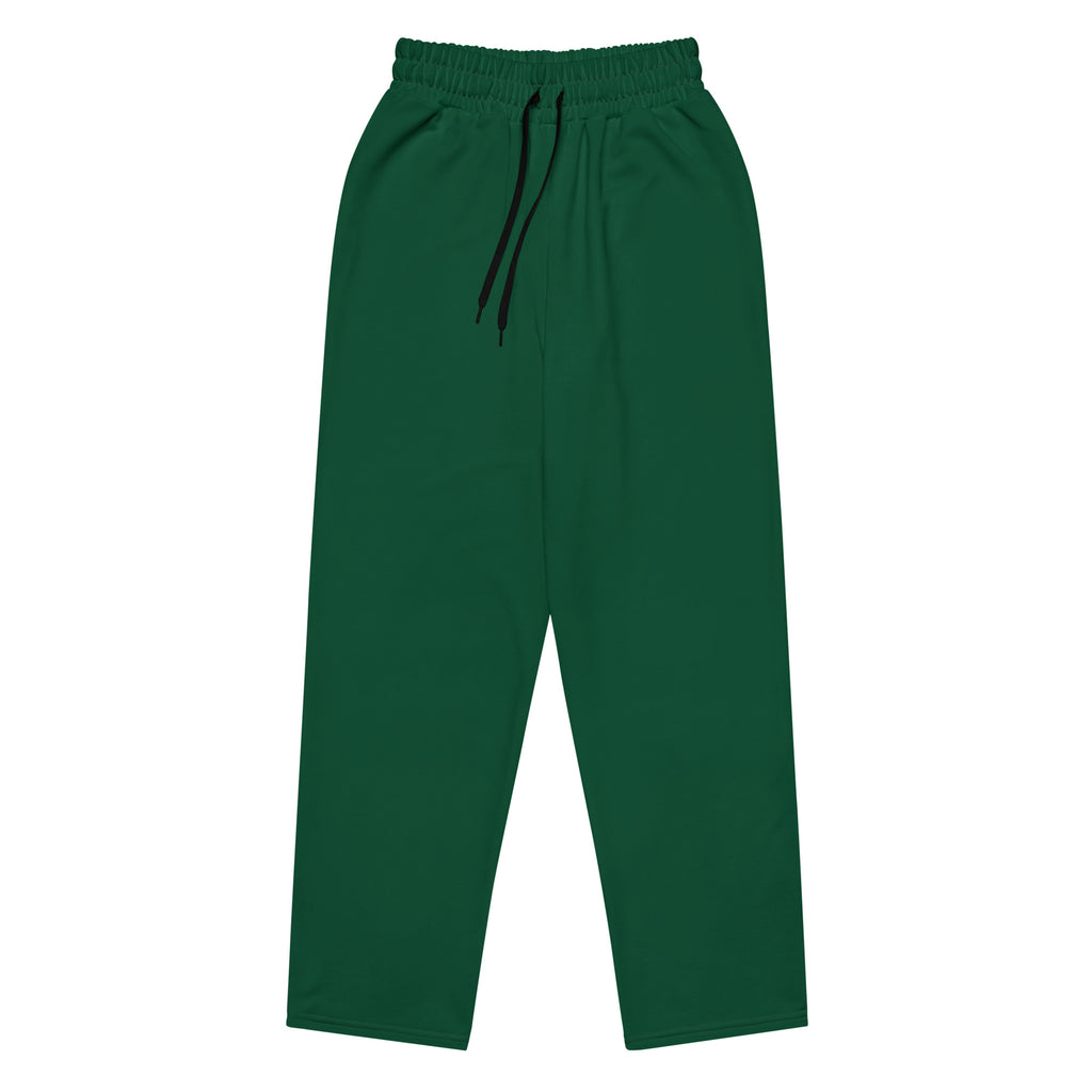 Back view of Le Cosy recycled polyester trousers in abyss green
