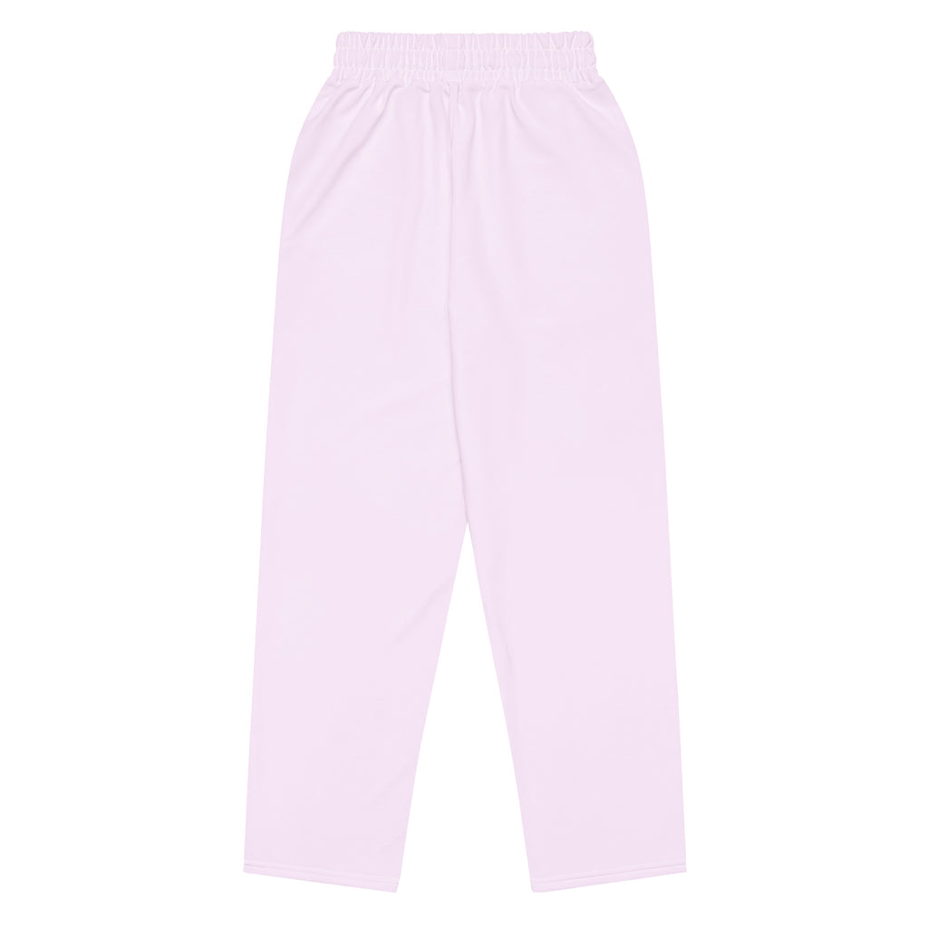 View of Le Cosy recycled polyester trousers in powder pink