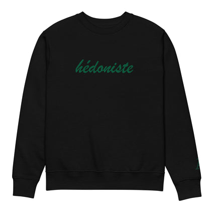 Hédoniste sweatshirt - black green  Âme Atelier 