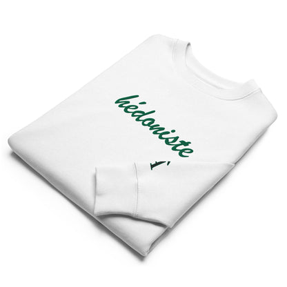 Hédoniste sweatshirt - white green  Âme Atelier 