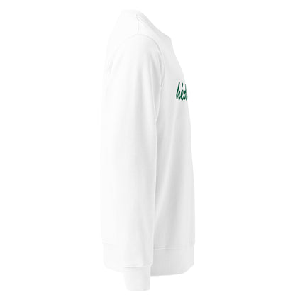 Hédoniste sweatshirt - white green  Âme Atelier 