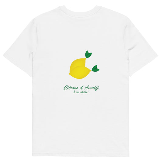 Citrons d'Amalfi t-shirt - back - white  Âme Atelier 